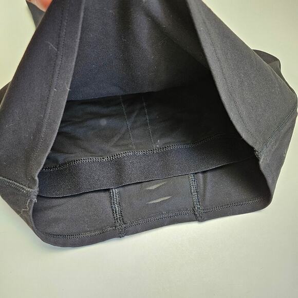 Athleta Consious Twist Longline Sports Bra Tank Top XS Black Blue Racerback - Picture 3 of 7